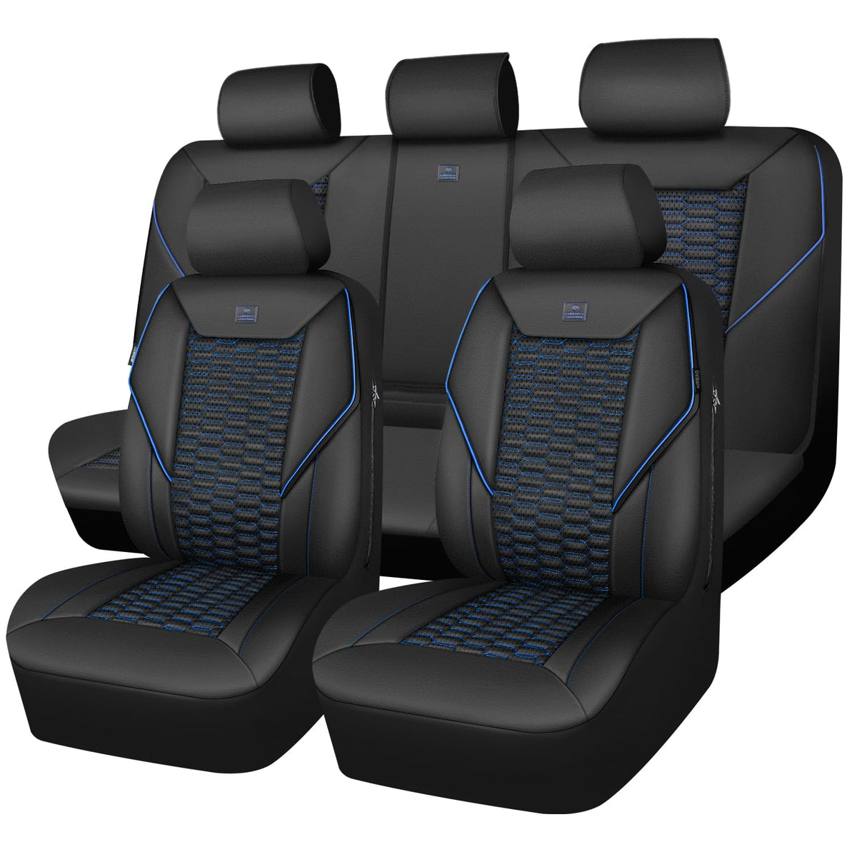 CAR PASS full front seat covers installed showing luxury look and protection