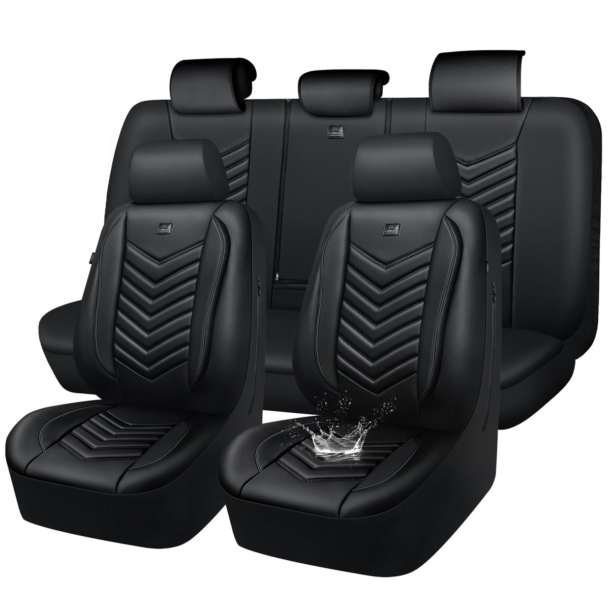 CAR PASS full front seat view showing sleek protective cover and refined finish