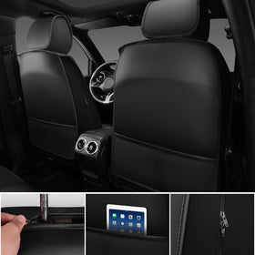 CAR PASS seat cover installed in car showing elegant interior upgrade