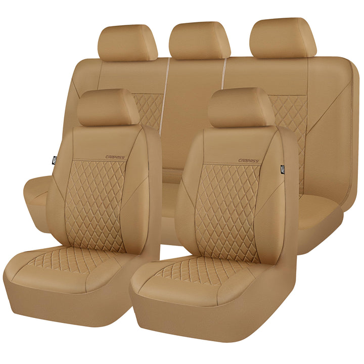 CAR PASS front seat set installed shows elegant protection and style