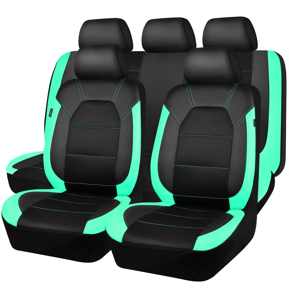 CAR PASS front seat view showing full set installed and stylish protection