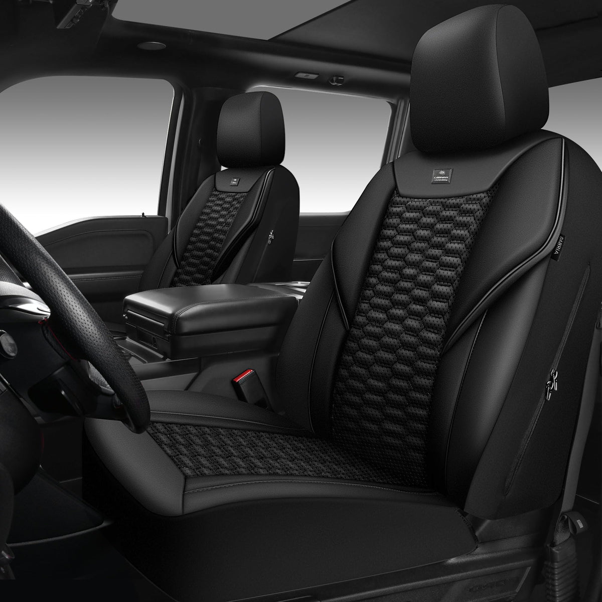 CAR PASS front seats installed showing full protection and luxury look