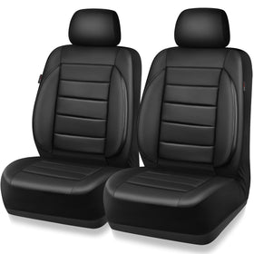 CAR PASS front view showing solid black covers enhancing cabin look