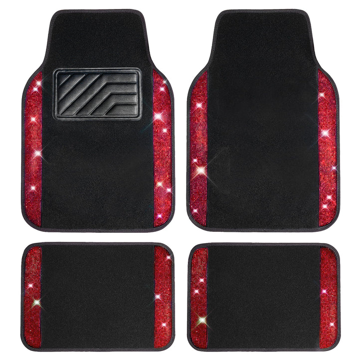 CAR PASS front view showing full mat set and glamorous finish
