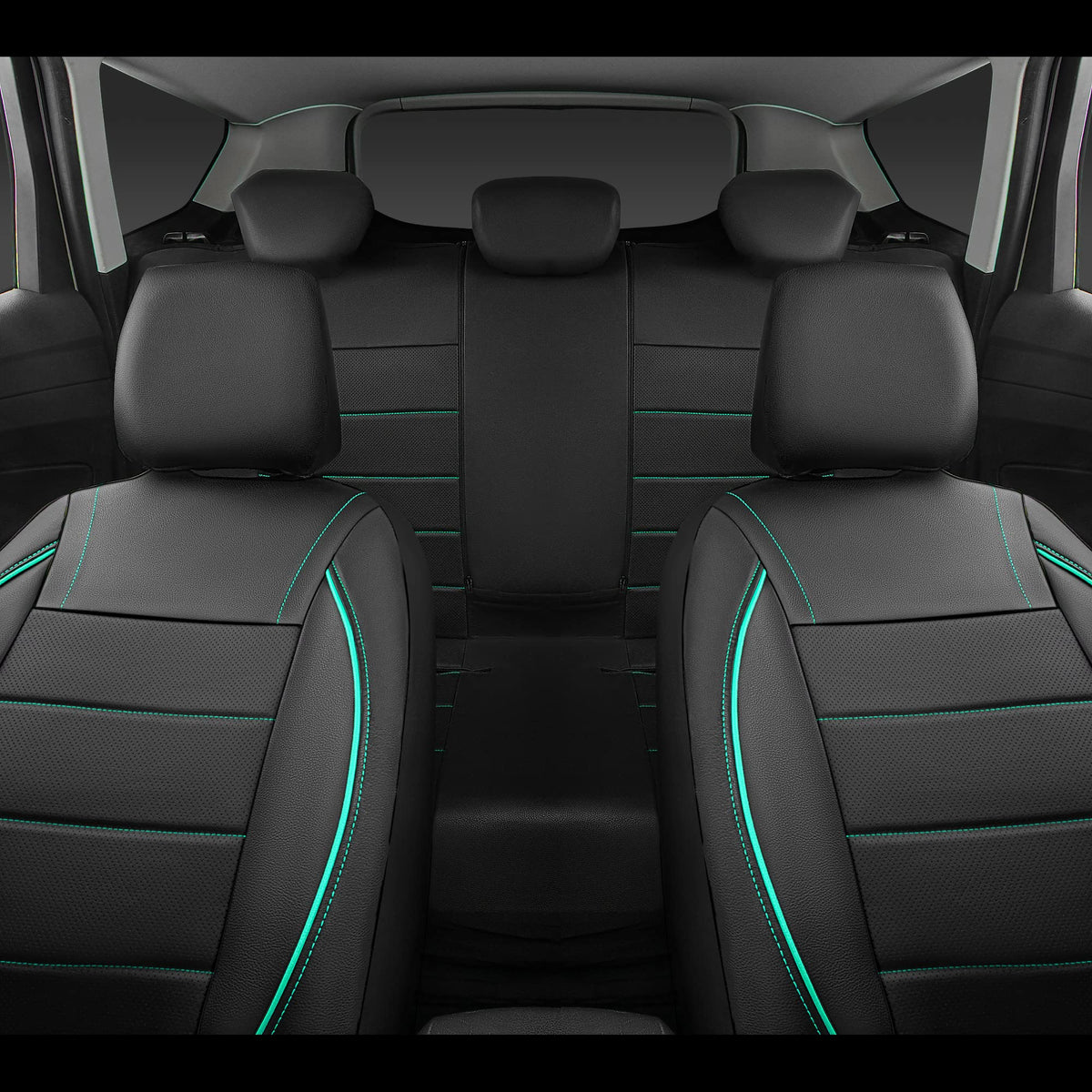 CAR PASS full back seat installed showing coverage and two-tone look