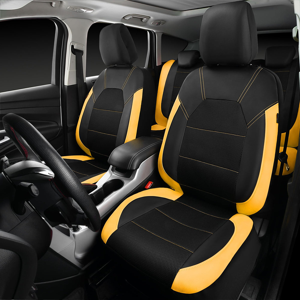CAR PASS full rear bench installed showing cohesive interior styling