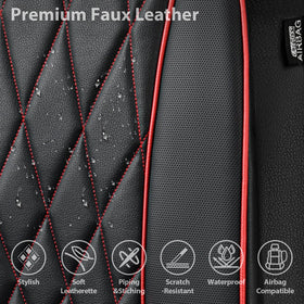 CAR PASS headrest and armrest compatibility showing easy adjustability