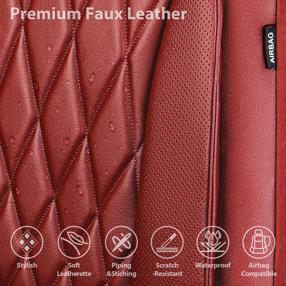 CAR PASS headrest and armrest cutouts showing airbag compatibility and access