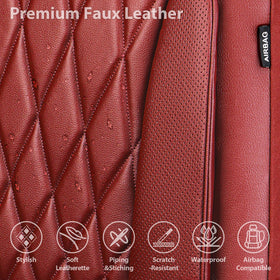 CAR PASS headrest and armrest cutouts showing airbag compatibility and access