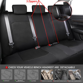 CAR PASS headrest and armrest setup demonstrating full coverage and convenience