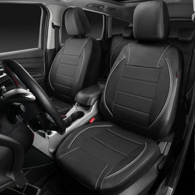 CAR PASS headrest and seat belt cutouts illustrating seamless function access