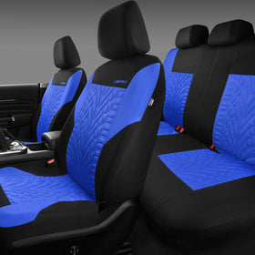 CAR PASS headrest and seat belt cutouts enabling easy use