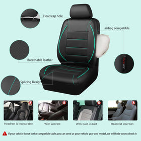 CAR PASS headrest and cutouts demonstrating easy fit and access