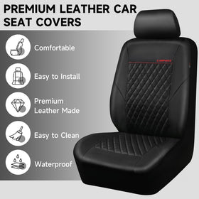 CAR PASS headrest and seatbelt cutouts show maintained safety access