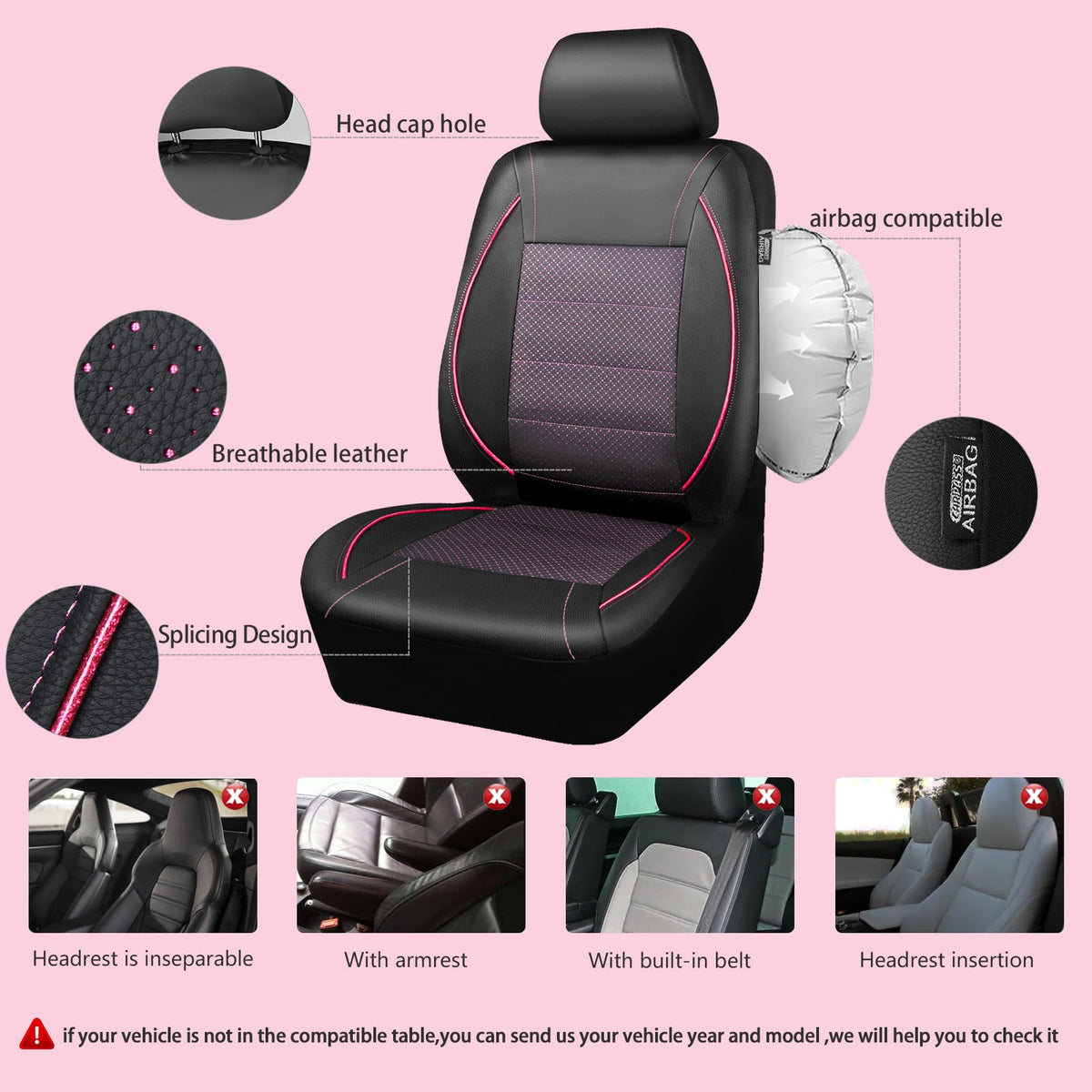 CAR PASS headrest and seatbelt openings for perfect alignment and convenience