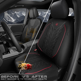 CAR PASS headrest and fastening straps showing easy installation benefit