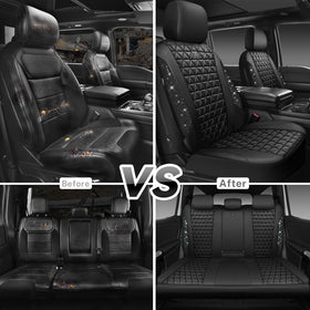 CAR PASS headrest cover detail showing removable and washable fit