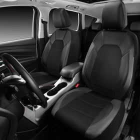 CAR PASS headrest covers arrangement showing separate pieces for accurate fit