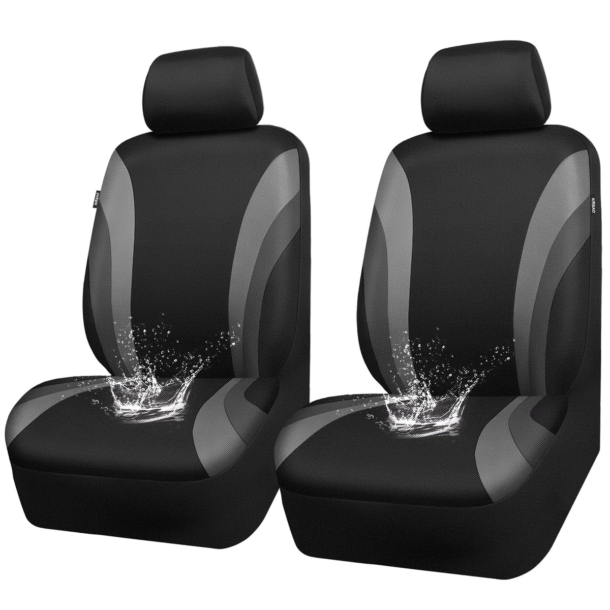CAR PASS headrest covers set completing cohesive interior protection