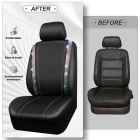 CAR PASS headrest detail showing removable fit and coordinated look