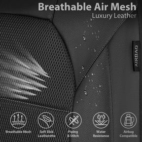 CAR PASS headrest cover detail showing separate piece and easy alignment