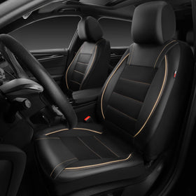 CAR PASS headrest opening closeup shows airbag and headrest access