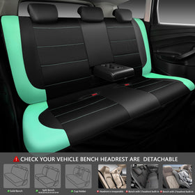 CAR PASS headrest openings detail showing accessible slots and safety