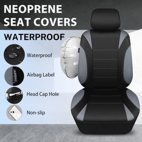 CAR PASS headrest openings detail illustrating easy alignment and modular fit