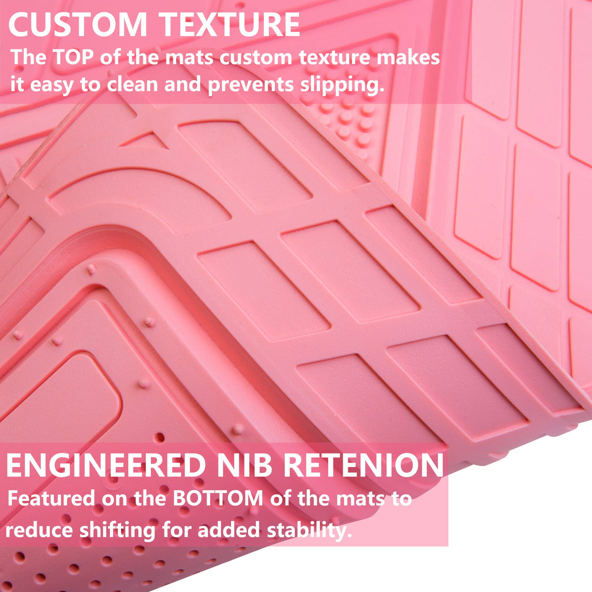 CAR PASS raised heel pad detail providing long-lasting wear resistance