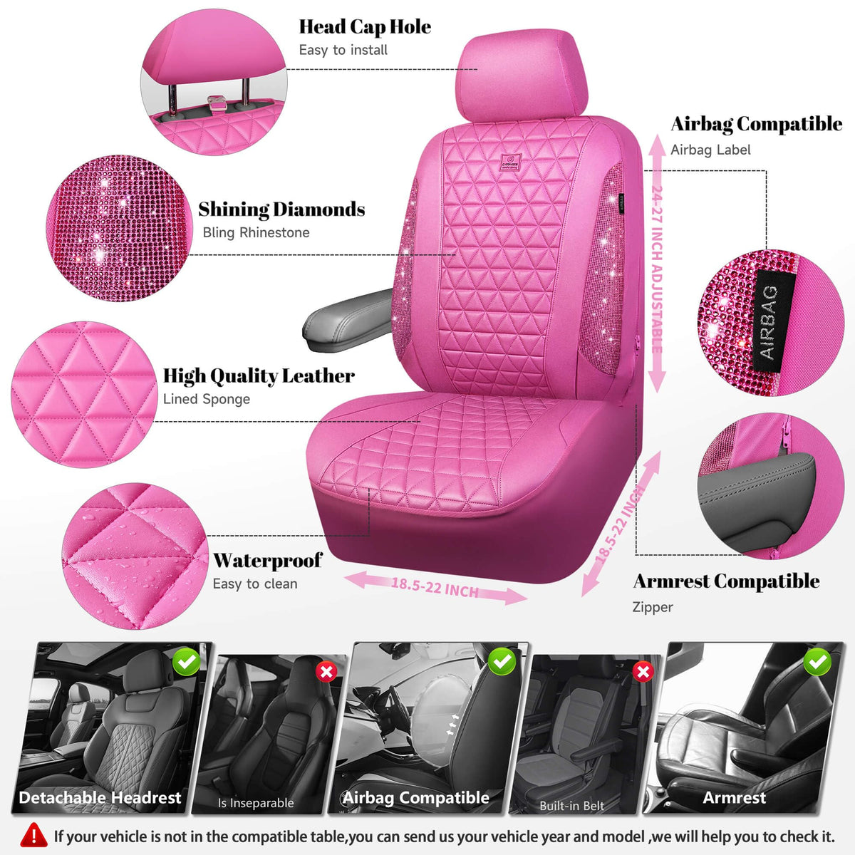 CAR PASS rear bench cover displayed for full-seat protection and color pop
