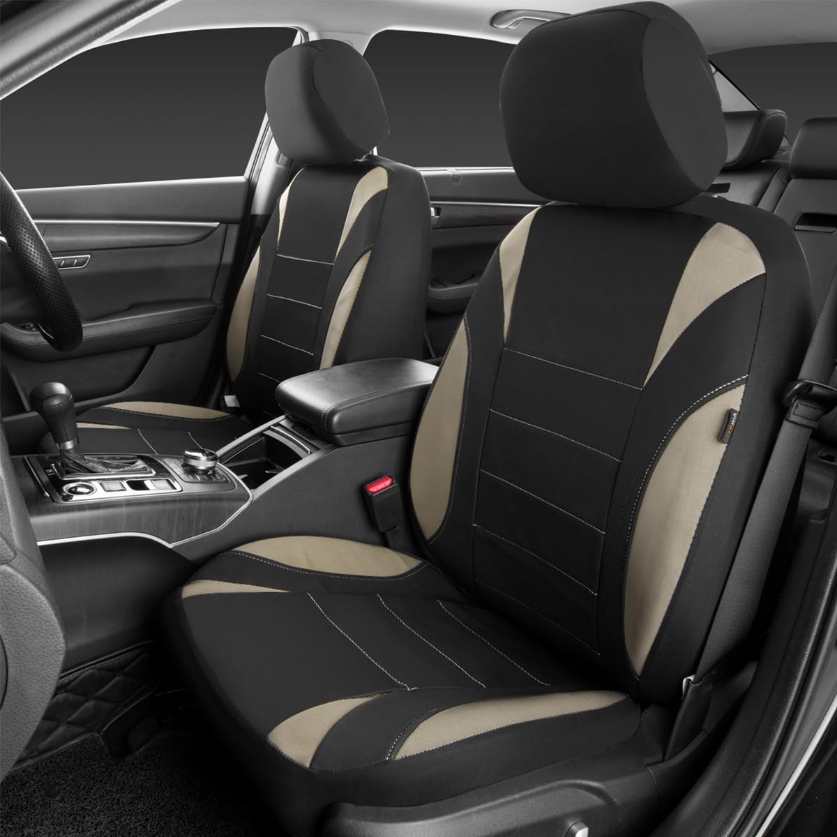 CAR PASS installed front seats inside SUV illustrating quick-fit protection benefit