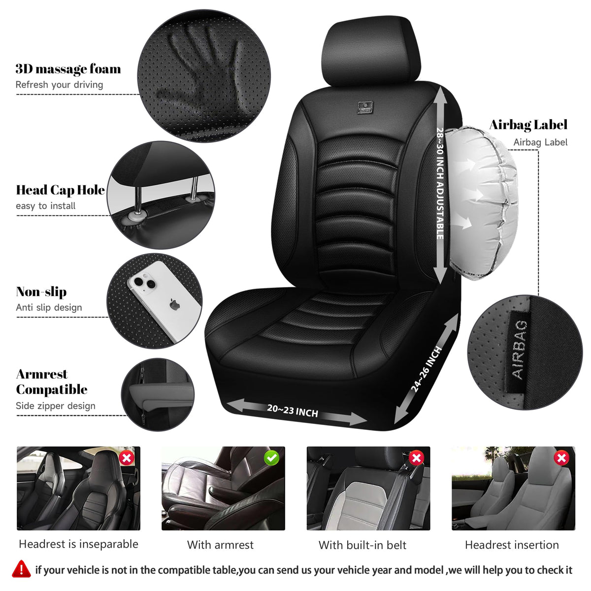 CAR PASS installed in car front seats for instant interior upgrade