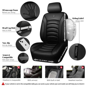 CAR PASS installed in car front seats for instant interior upgrade