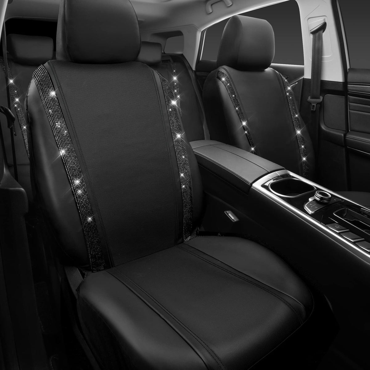 CAR PASS in-car lifestyle shot with girl driver enjoying sparkly interior