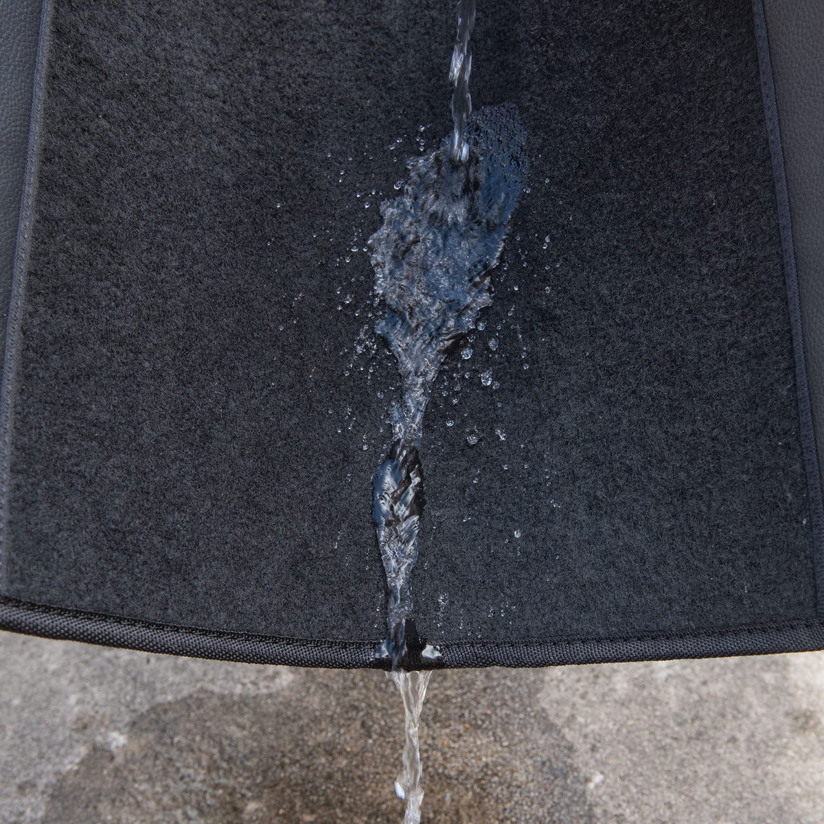 CAR PASS mats installed in a car interior offering tidy, protected cabin