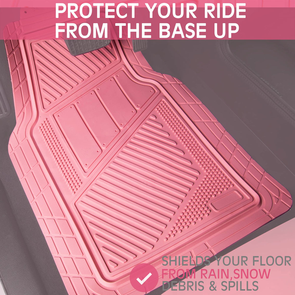 CAR PASS installed in car interior showing stylish pink upgrade and protection