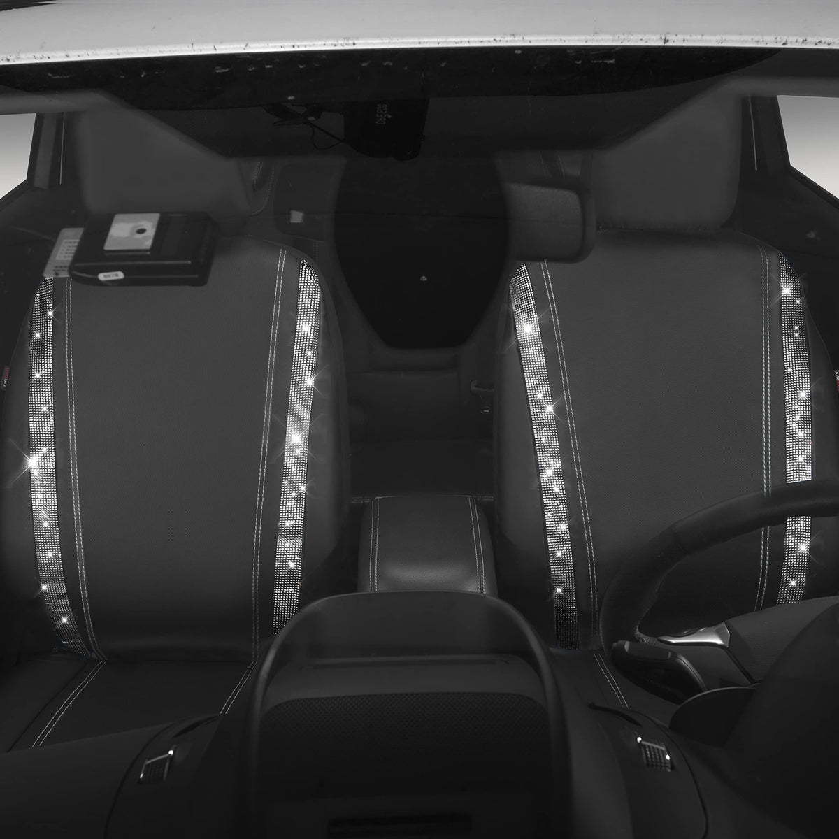 CAR PASS installation stage with straps secured for a snug fit