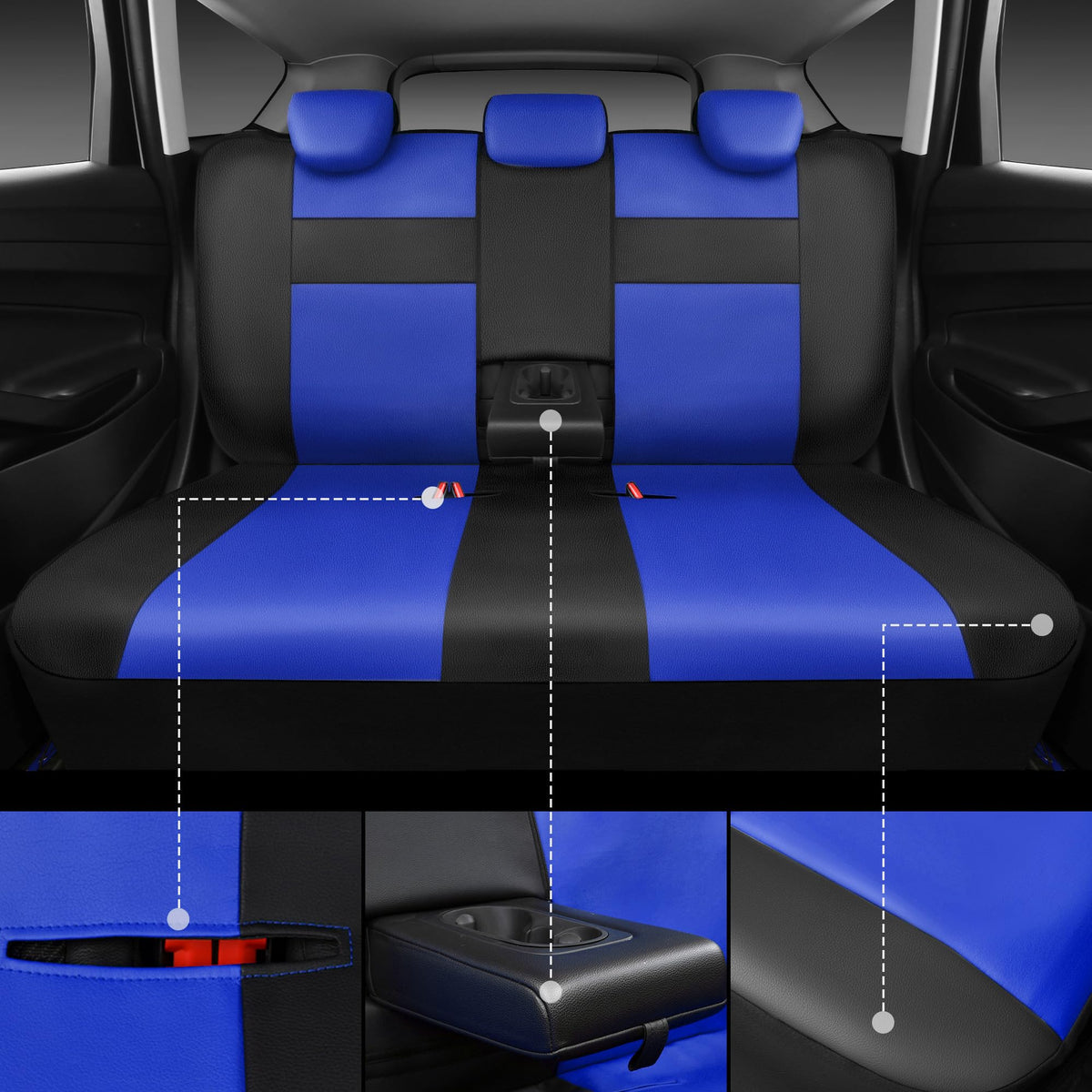 CAR PASS installation straps and hooks showing secure semi-custom fit