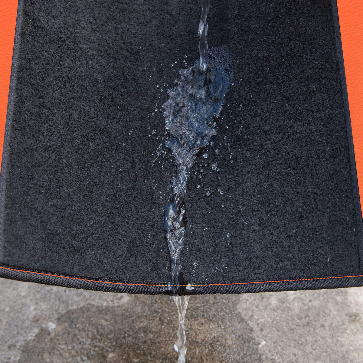 CAR PASS installed front and rear mats demonstrating full-coverage protection