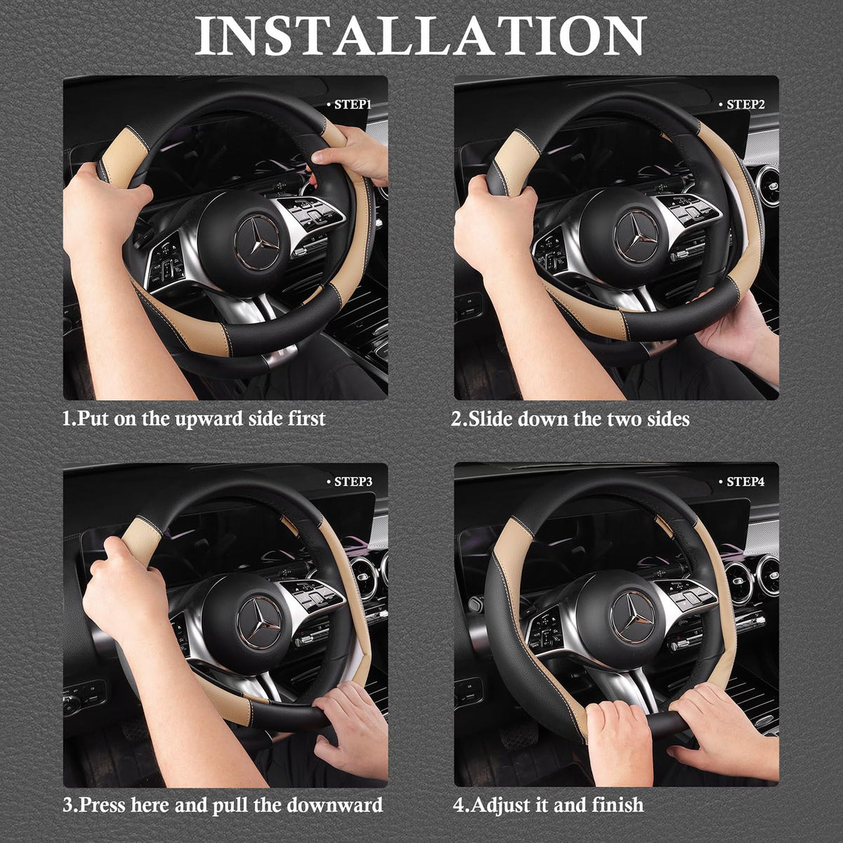 CAR PASS installed in a car showing dashboard view and coordinated interior upgrade
