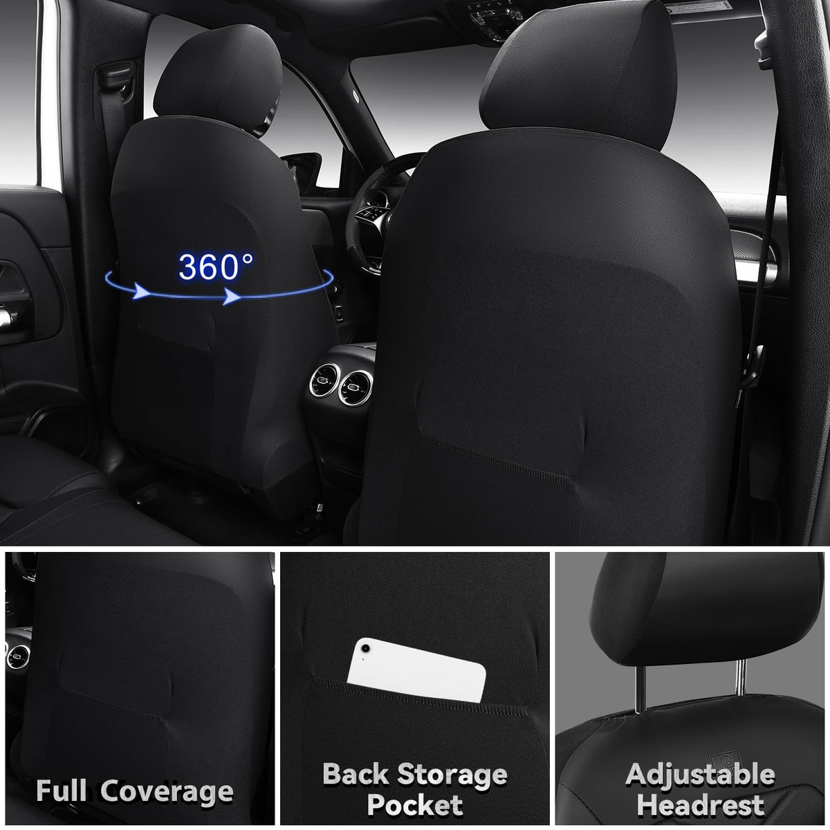 CAR PASS installed in sedan illustrating universal fit and clean interior upgrade benefit