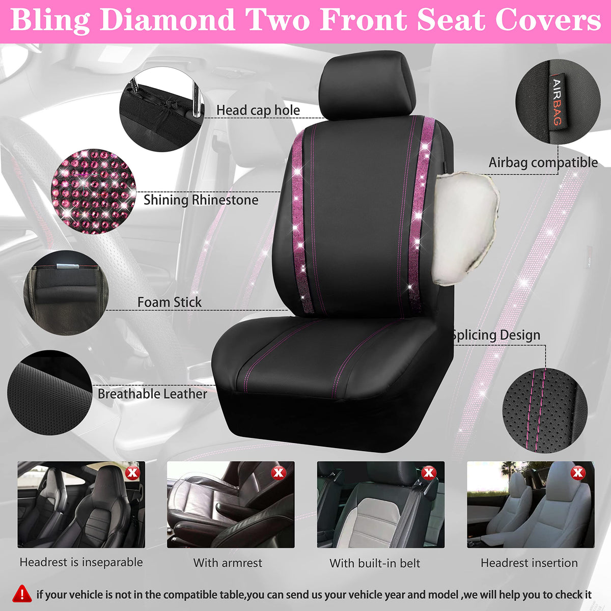 CAR PASS covers installed in SUV interior showing stylish lifestyle upgrade