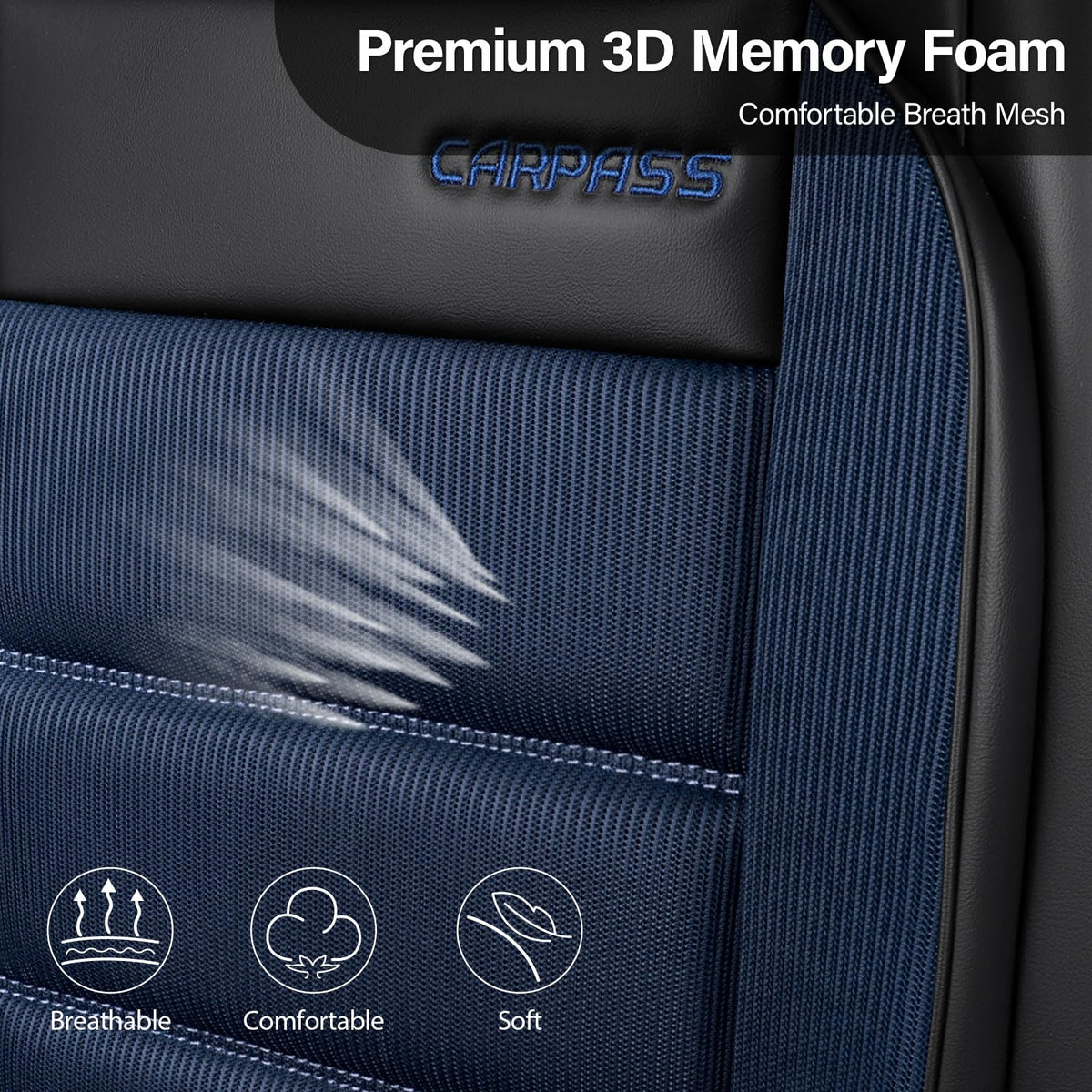 CAR PASS seat cover installed in SUV showing style and protection