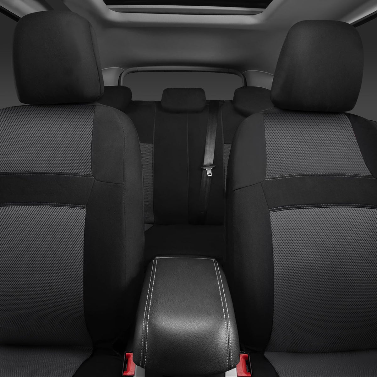 CAR PASS installed rear seat view protecting upholstery and unifying look
