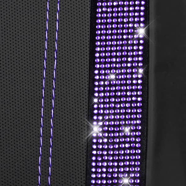 CAR PASS label and stitching zoom demonstrating quality construction