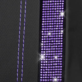 CAR PASS label and stitching zoom demonstrating quality construction