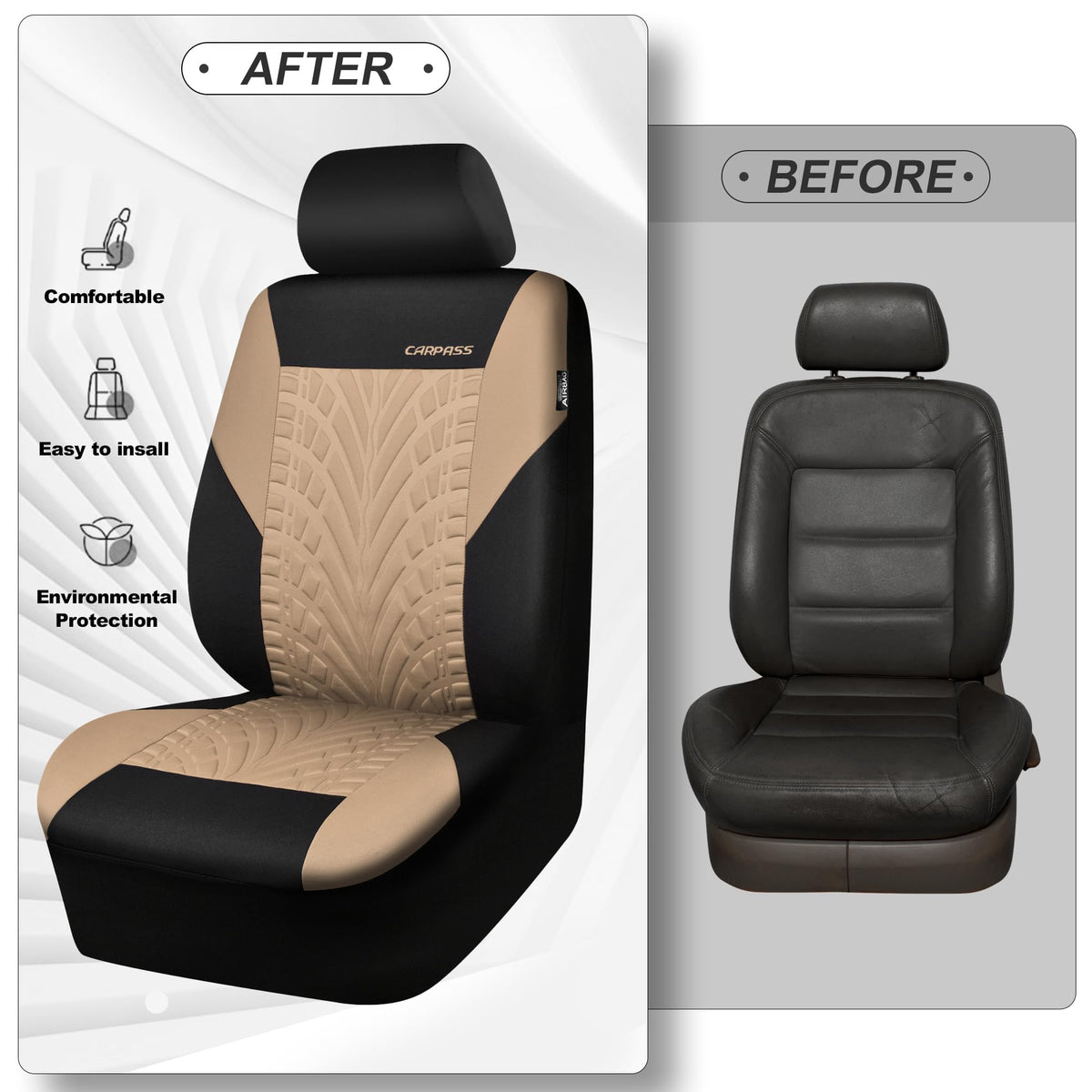 CAR PASS lifestyle interior black beige shows style and coordinated benefit