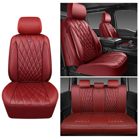 CAR PASS lifestyle interior shot in burgundy showing stylish upgrade and protection