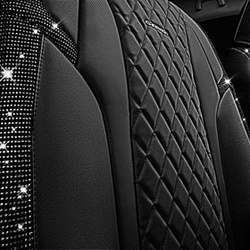 CAR PASS lifestyle shot in a parked car showing chic interior upgrade benefit