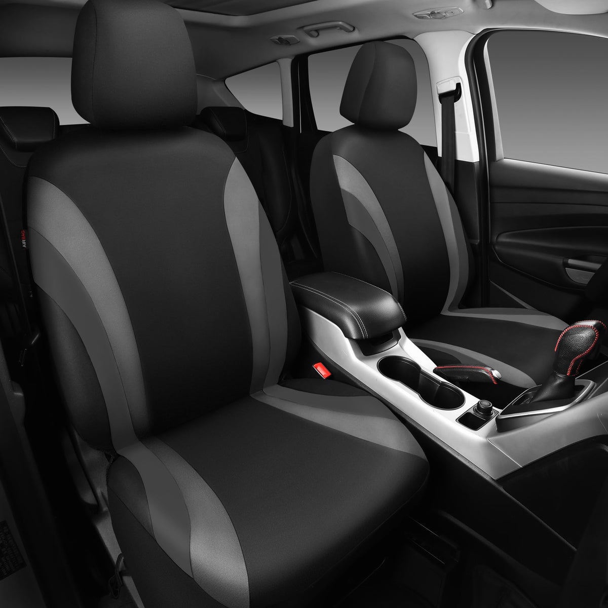 CAR PASS close-up of fabric texture and stitching, breathable durable finish
